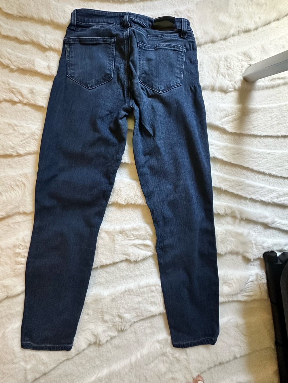 PAIGE Navy Relaxed Fit Jeans